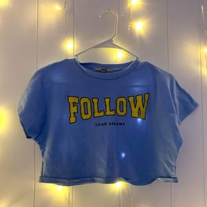 Papaya FOLLOW YOUR DREAMS loose crop top